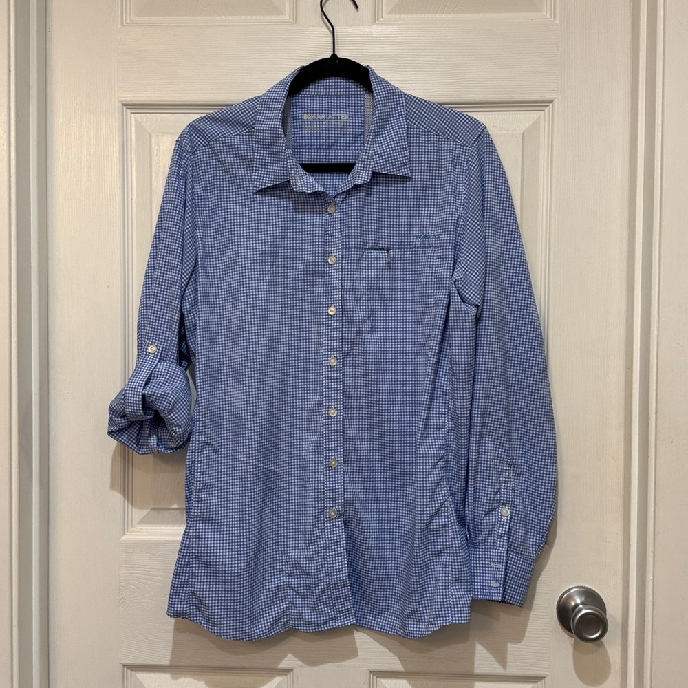 Pair of Women’s Ariat VentTek Blue & White Shirts XL - Picture 3 of 13